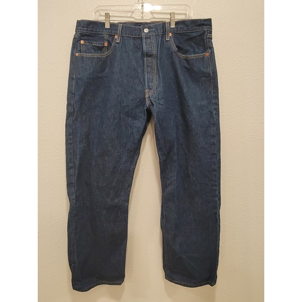 Levis 501XX 40x32 excellent dark blue straight button fly wide leg